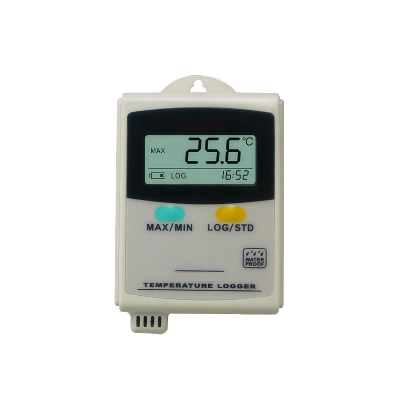 Portable Temperature Data Logger LCD Displays Real-time Data Slectable °C or °F