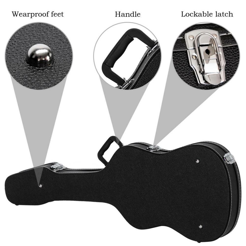 Glarry Popular ST& TTL Type Electric Guitar Carrying Case Hardshell Lockable