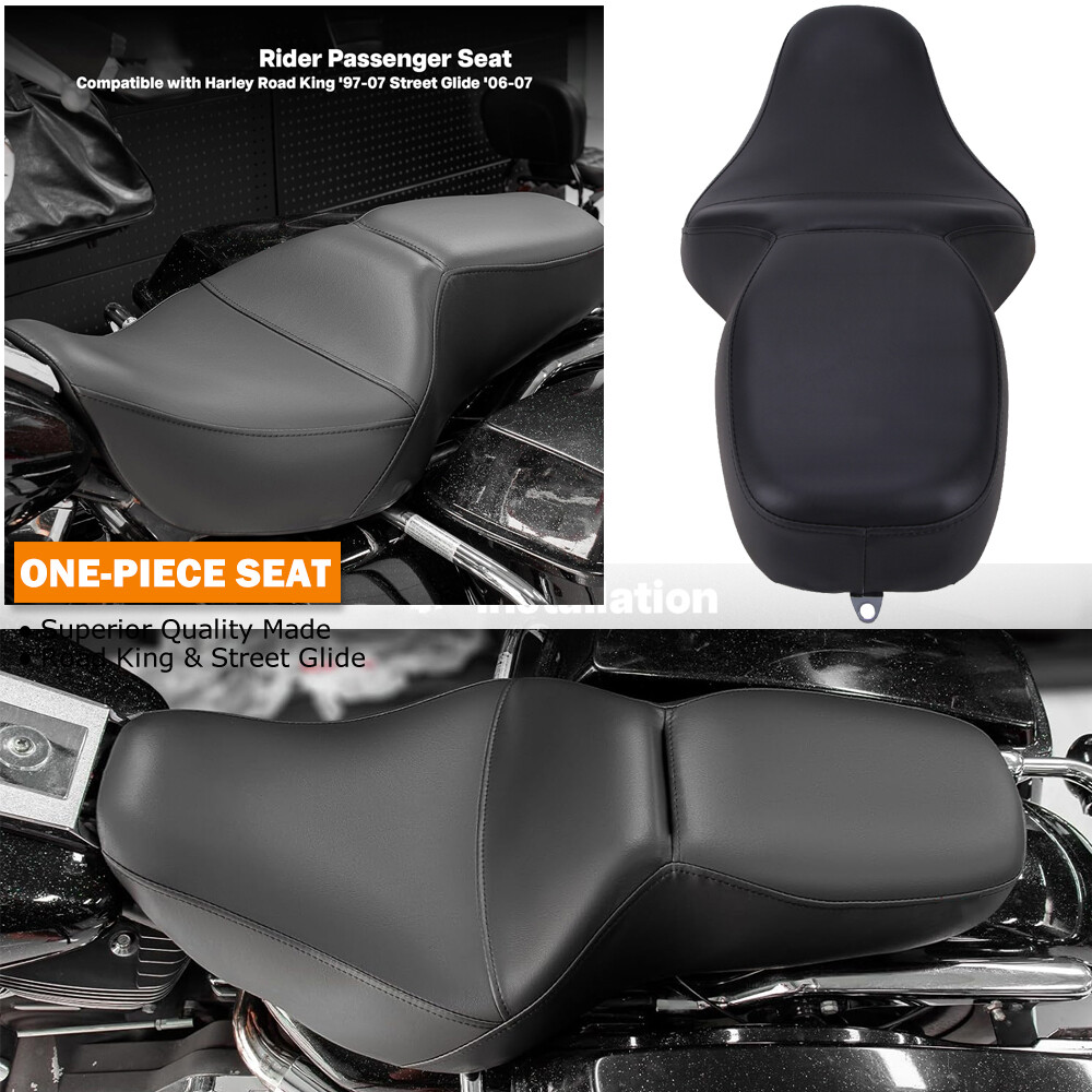 Low-Profile Seat For Harley 1997-2007 Road King FLHR/HP & 2006-2007 Street Glide