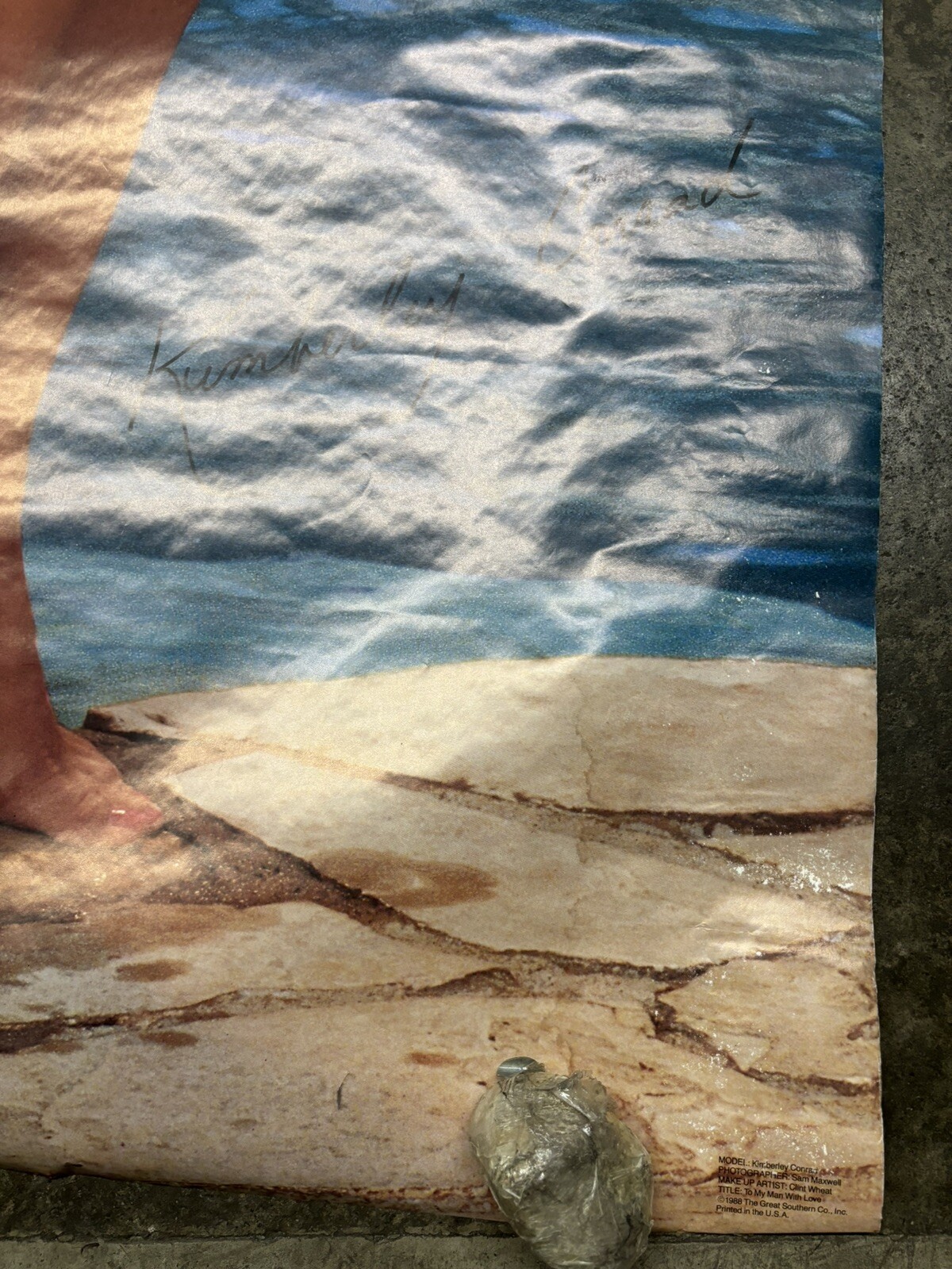 Kimberly Conrad 1988 door Poster hot girl Water Damage C2425