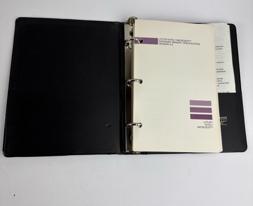 Lotus 1-2-3 Release 2.01 Master System Disk LIM EMS 4.0 Technical Manual Binder