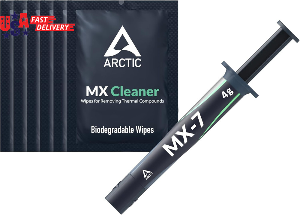 MX-7 (4 G, Incl. Mx-Cleaner) - Ultimate Performance Thermal Paste for Cpus, Cons