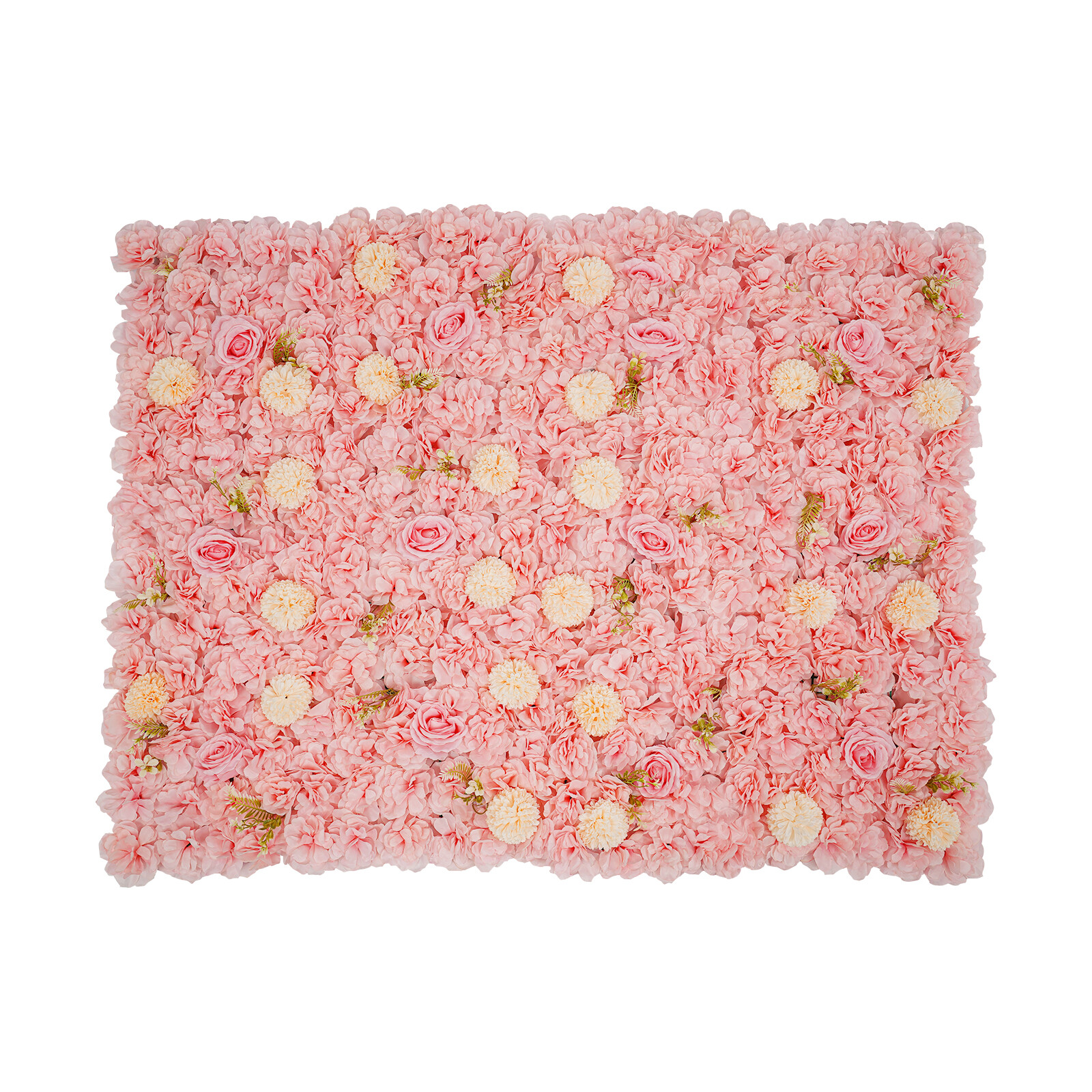 3D Flower Wall Panel-12pcs Artificial Flower Wall Background Silk Rose Wedding