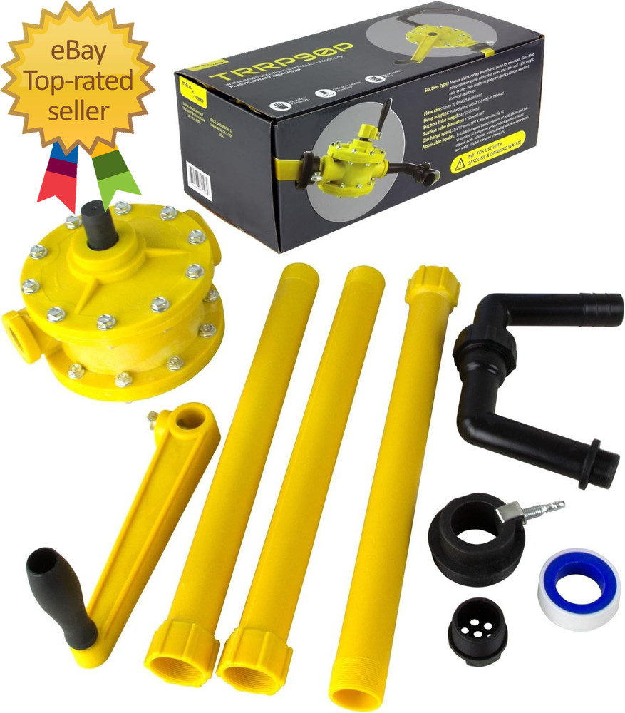 Polypropelene Plastic Rotary 55 Gallon Drum Barrel Pump for Water Based Solution