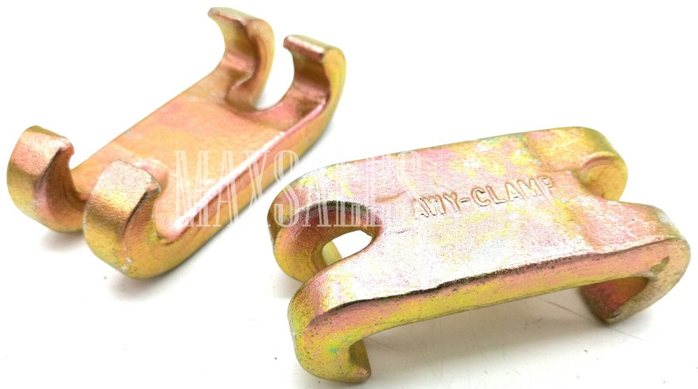 (2) 3 Ton C-Clamp Double Claw Hook Chain Sorter Double Hook Bumper Hook