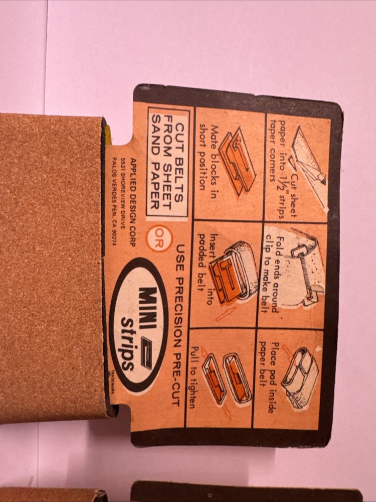 Vintage Applied Design Corporation Adjusteable Tension Mini Sander