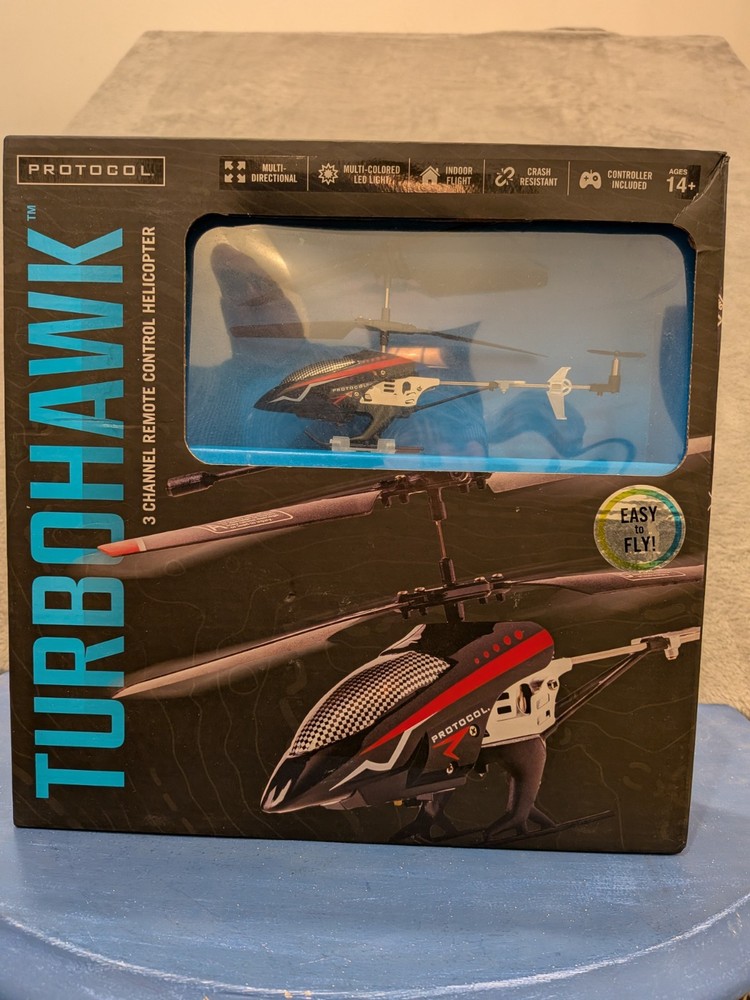 Turbohawk Protocol 3 Channel Remote Control Helicopter NIB