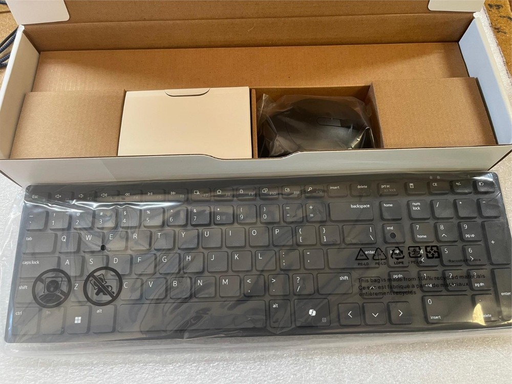 Dell KM555 Silent Keyboard & Mouse - Black