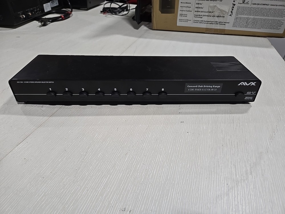 AVX Audio AVX-1604 8 Zone Stereo Speaker Selector Switch