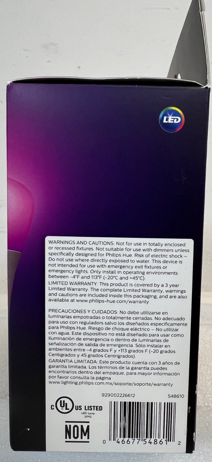 Philips Hue White and Color, 2 Pack, A19, 60W LED Smart Bulb -FREE SHIPPING