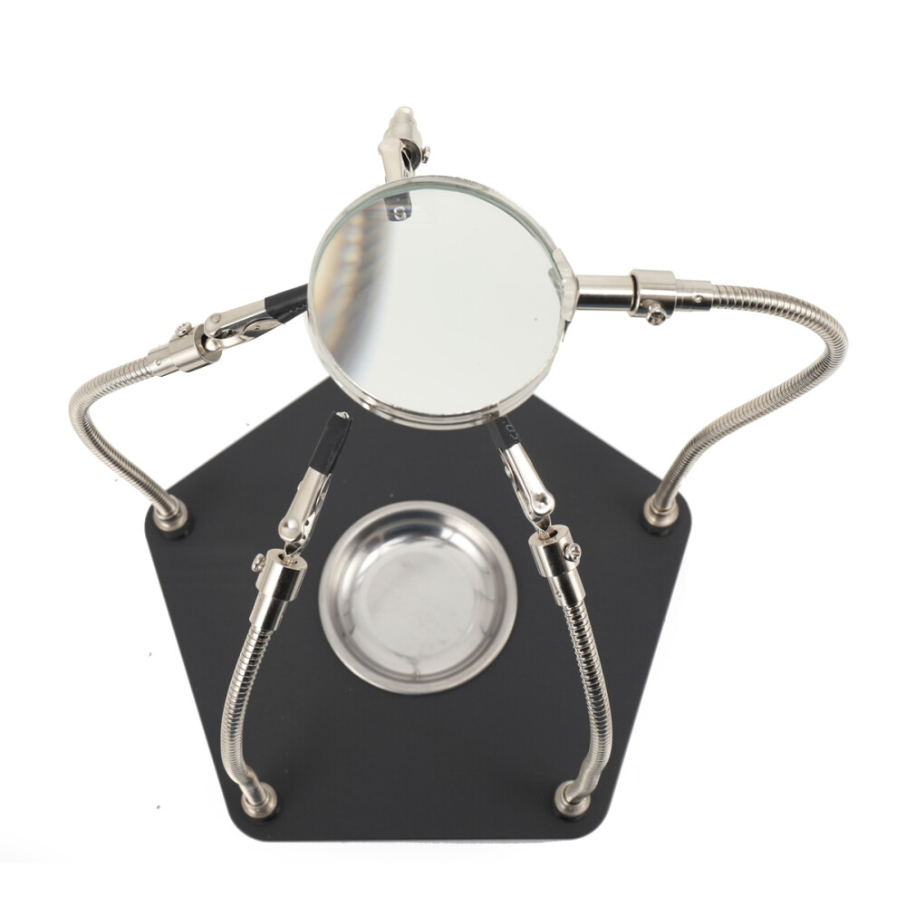 Helping Hands Soldering Station 4 Arms Third Hand Soldering Tool With Magnifier
