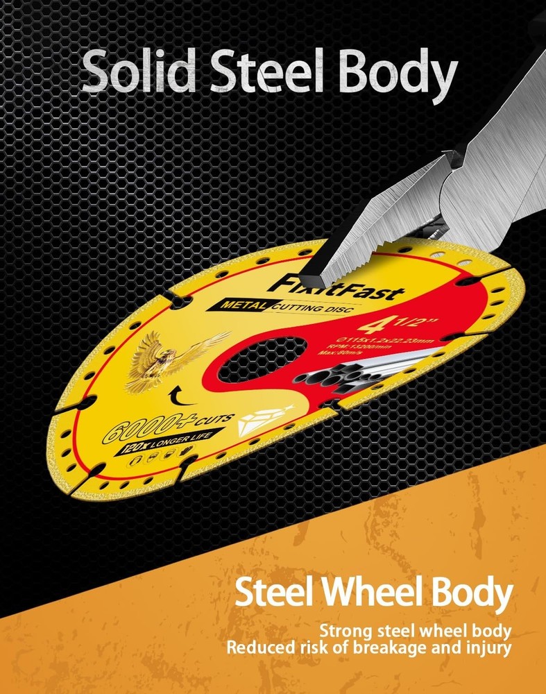 4.5" Diamond Cut Off Wheel for Angle Grinder