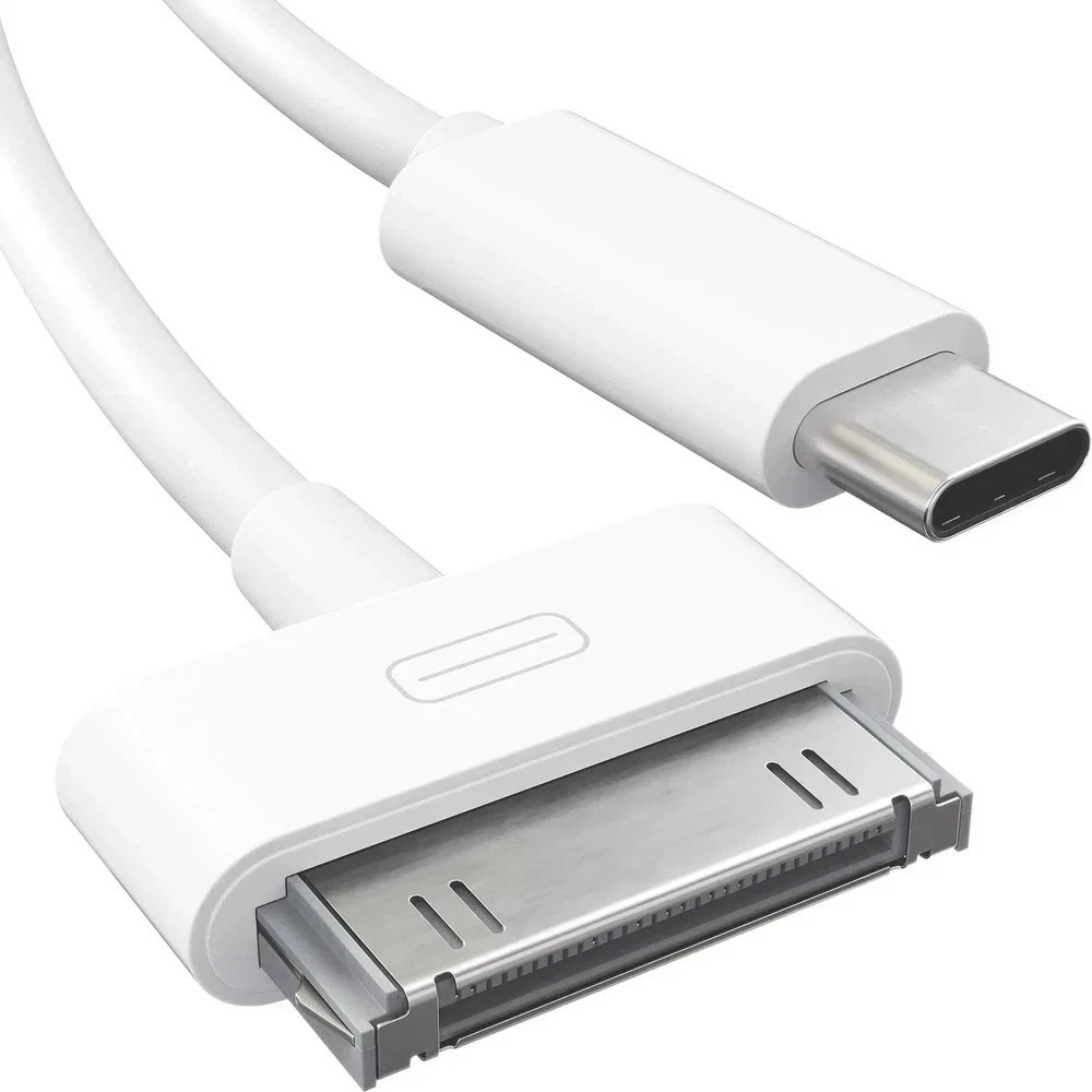 30-Pin to USB C Adapter Cable for Iphone, Ipad, Ipod – 3Ft (Next-Generation Data