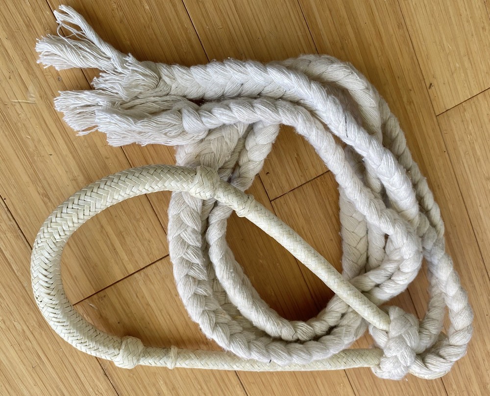 Nice RAWHIDE Braided BOSAL & Flat Braid REINS Set~New Cond~Nice FLEX~BITLESS