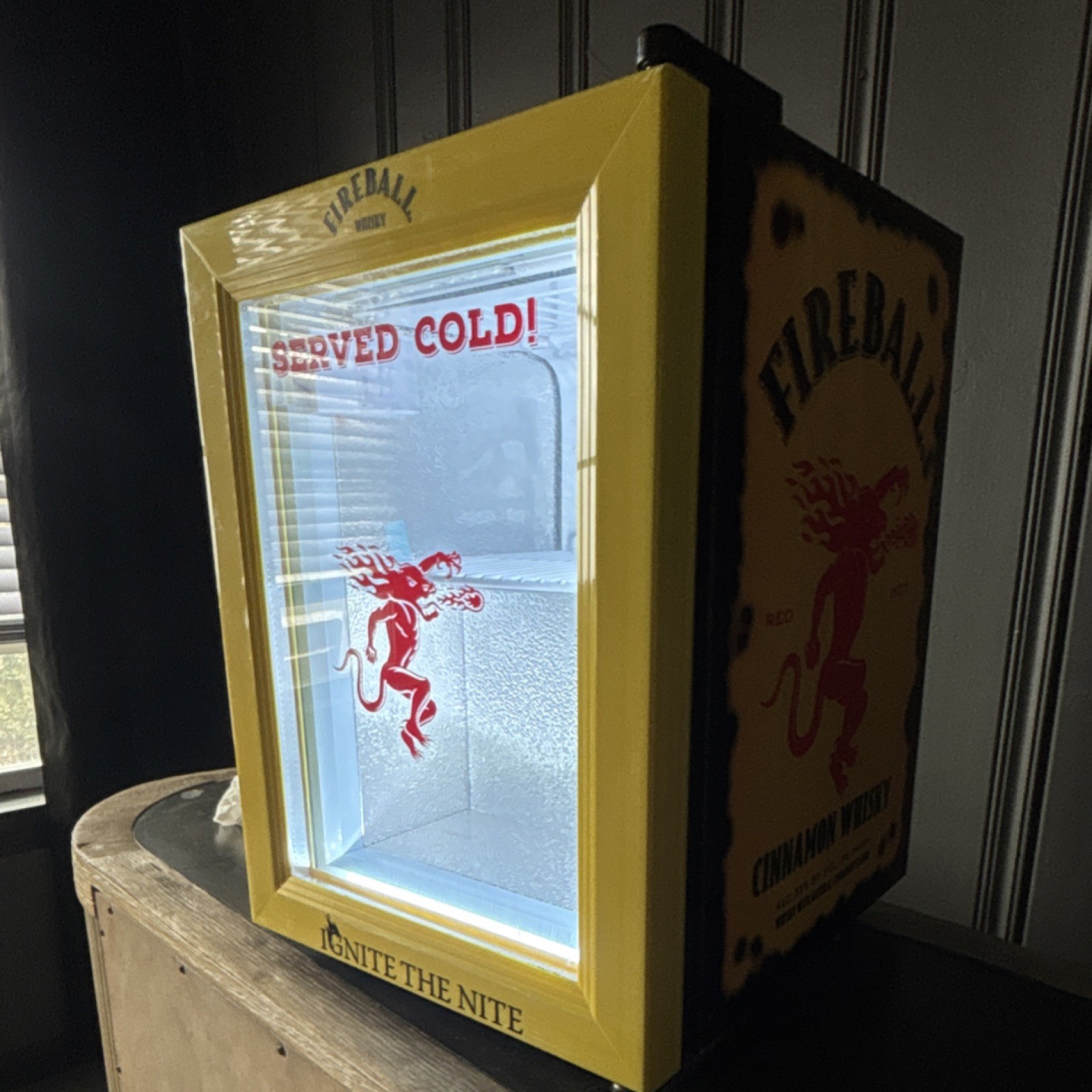 Fireball Merchandising Glass Door Refrigerator Freestanding Model BC-13