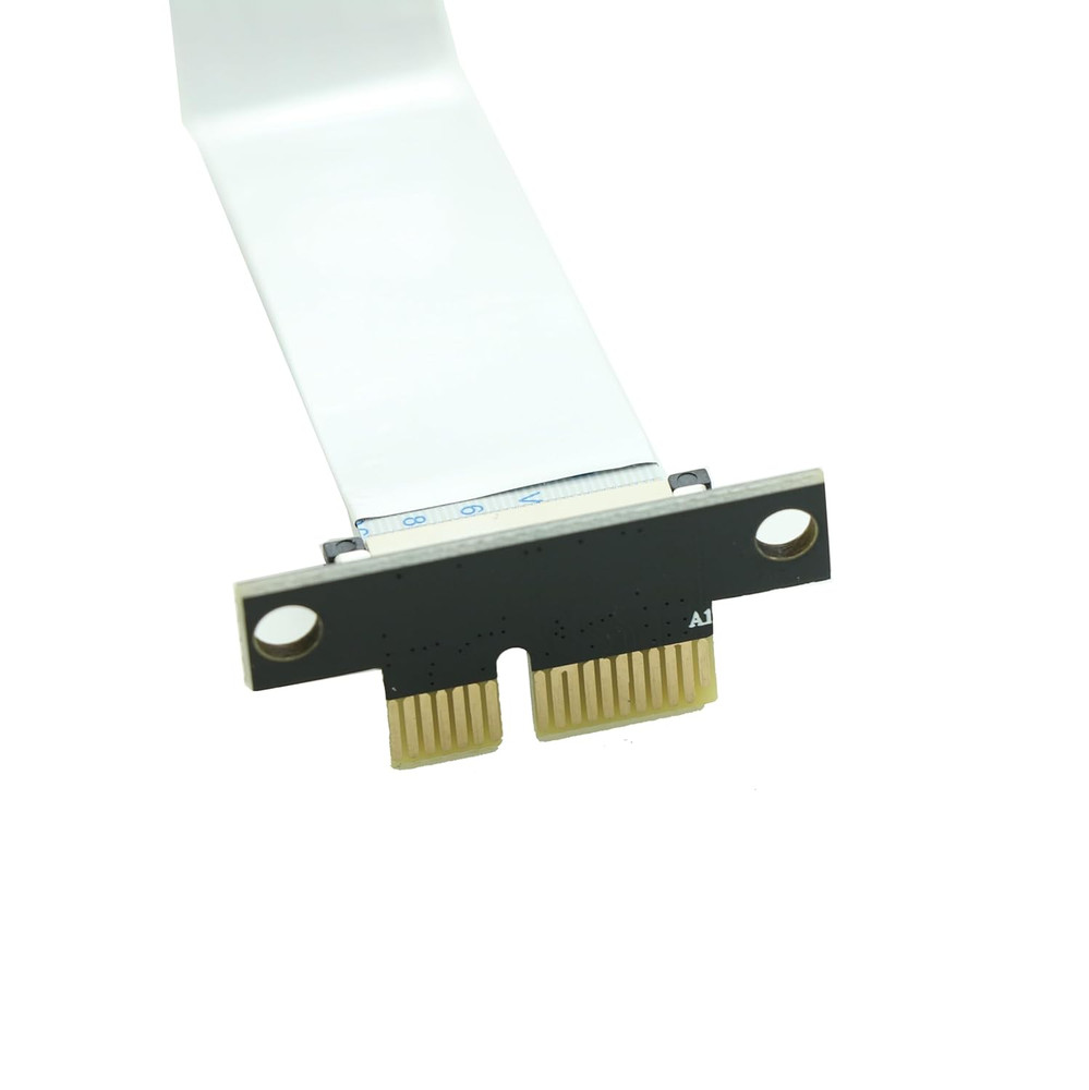 Pci-E Express 1X Riser Extend Angled Card with 20Cms FPC Cable