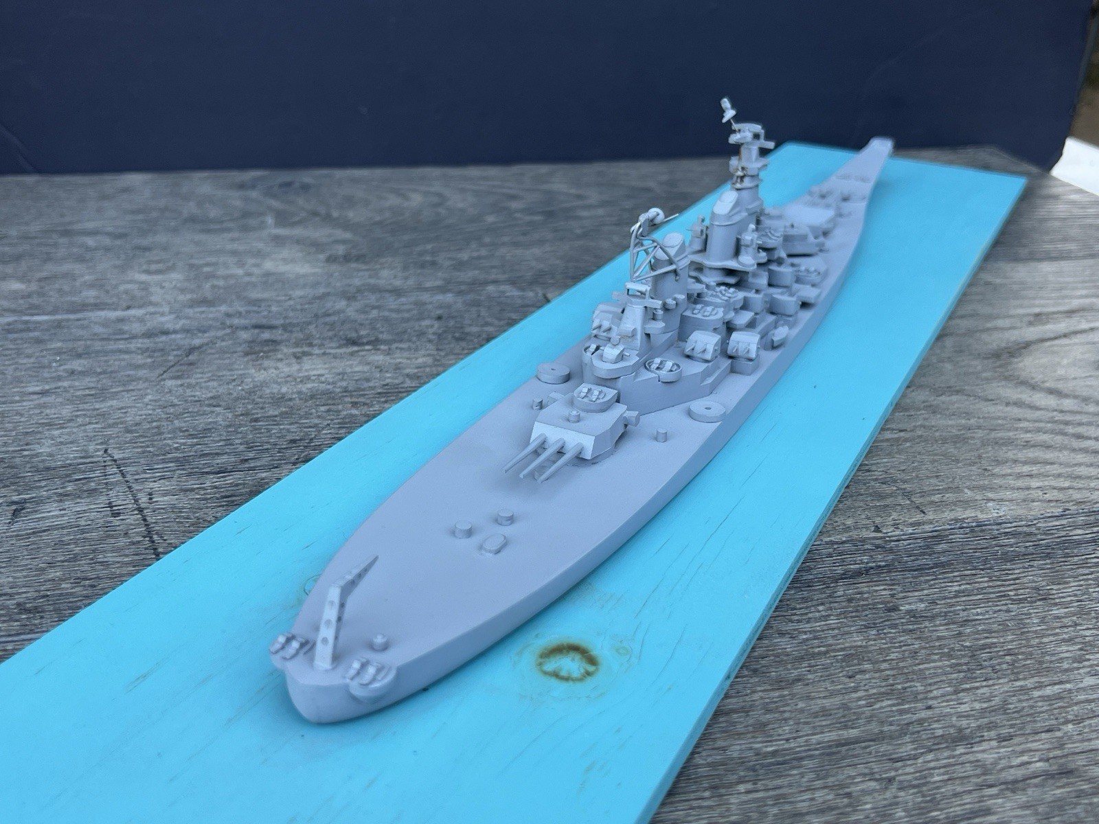 Vintage Comet Metal Prod. WW2 Recognition Model 5AA Series USS Missouri 1:500