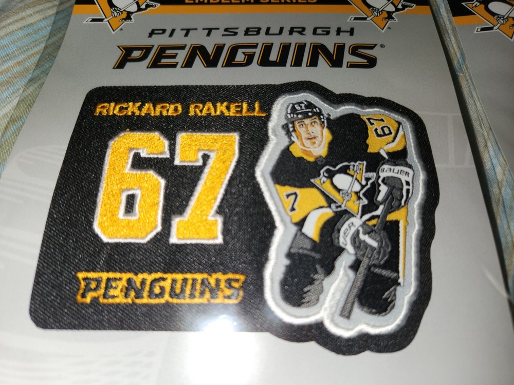 RICKARD RAKELL #67 PITTSBURGH PENGUINS PLAYER PATCH New