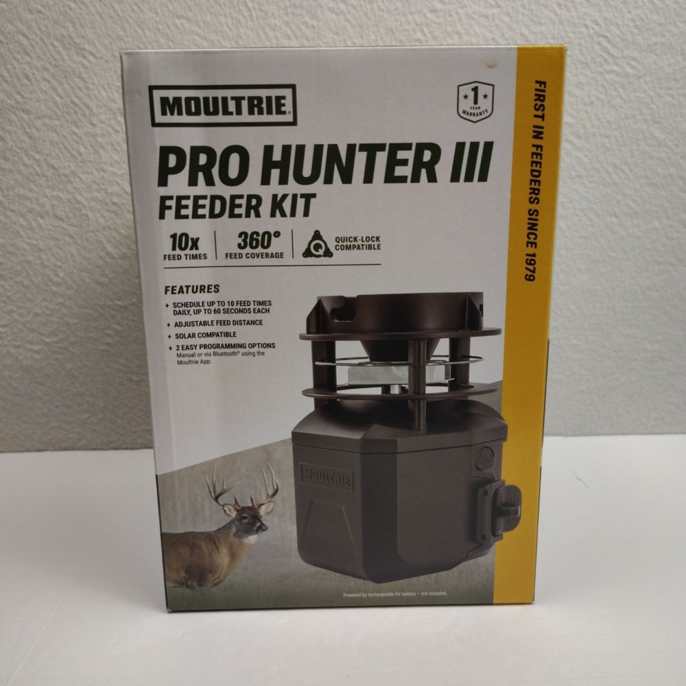 Moultrie PRO HUNTER III FEEDER KIT Digital Programmable Deer New in Box