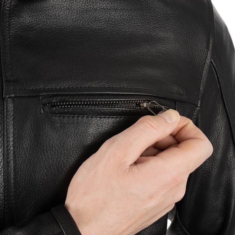 Oxford Walton 2.0 Leather Jacket - Black