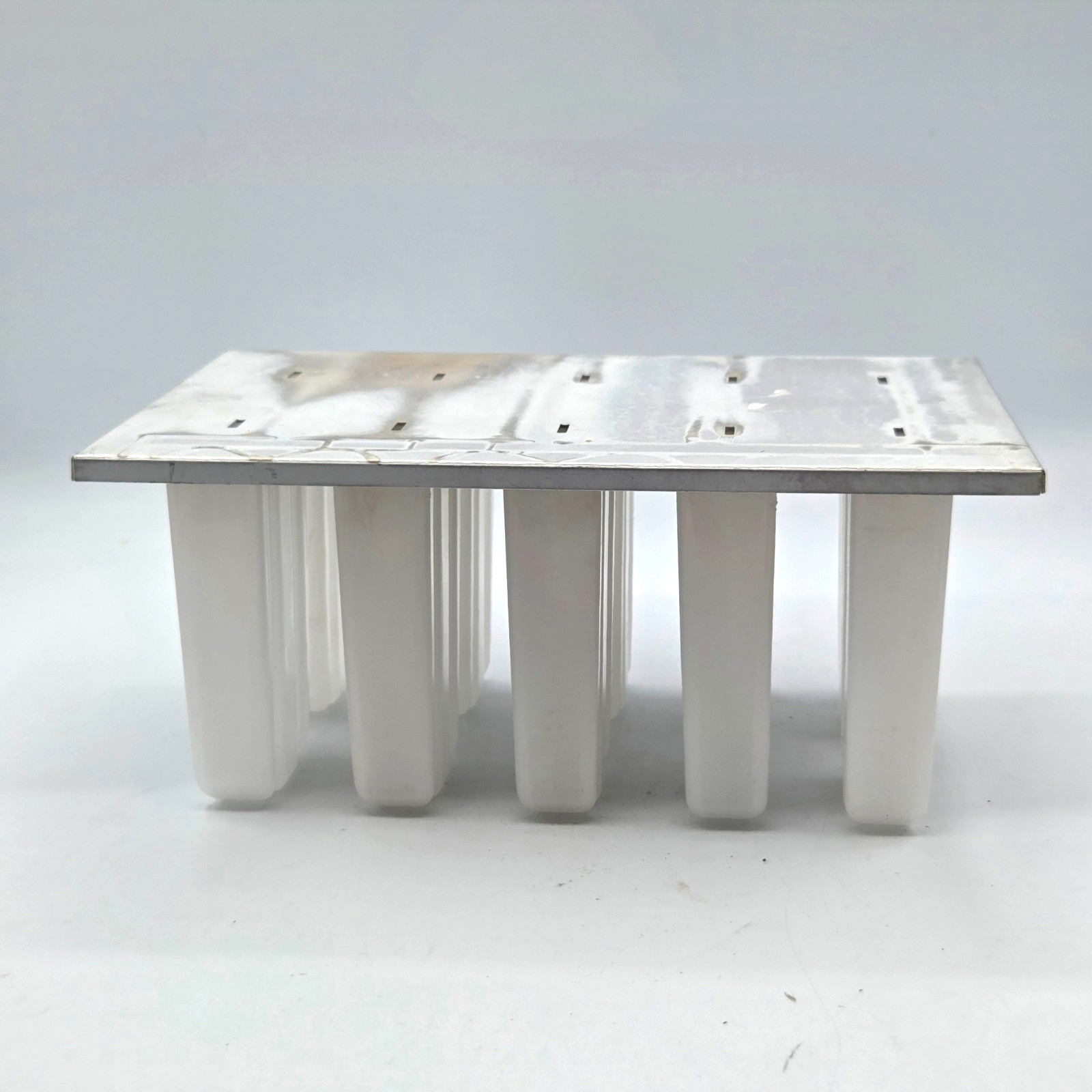 VINTAGE Stainless Steel And Plastic Popsicle Mold for 10 Ice Pops