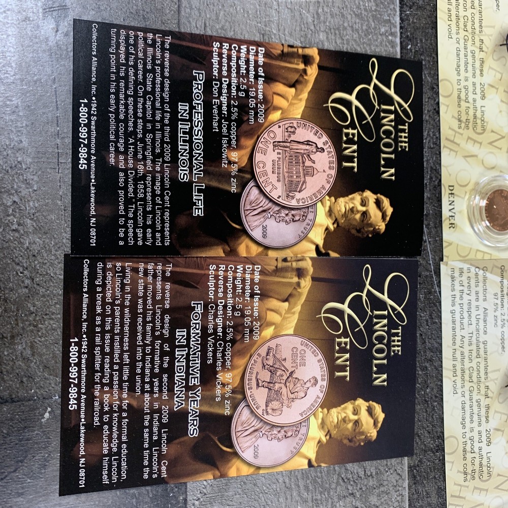 2009 BICENTENNIAL PROGRAM THE LINCOLN CENT ISSUED 2 ISSUED 3 PENNY