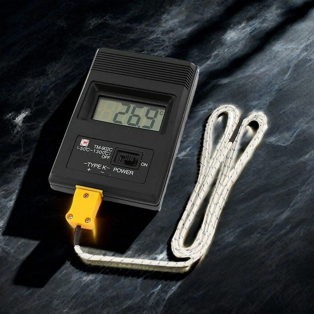 TM-902C LCD Digital Sensor Thermometer Single Input K Type Thermocouple Probe