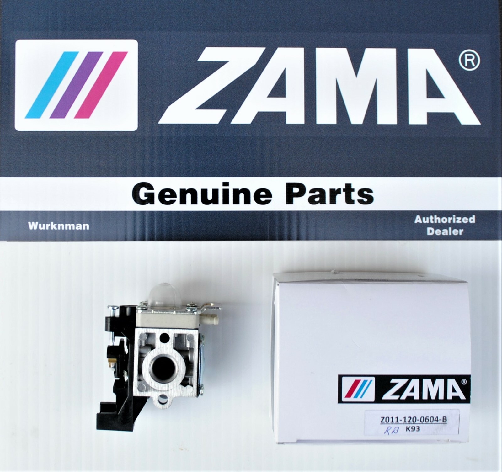 Genuine Zama RB-K93 Z011 120 0604 B CARBURETOR for Echo A021001690 A021001691