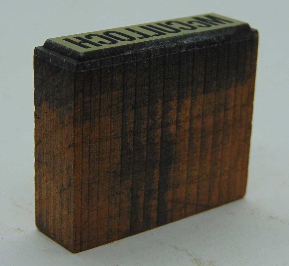 Printing Letterpress Printers Block McCulloch
