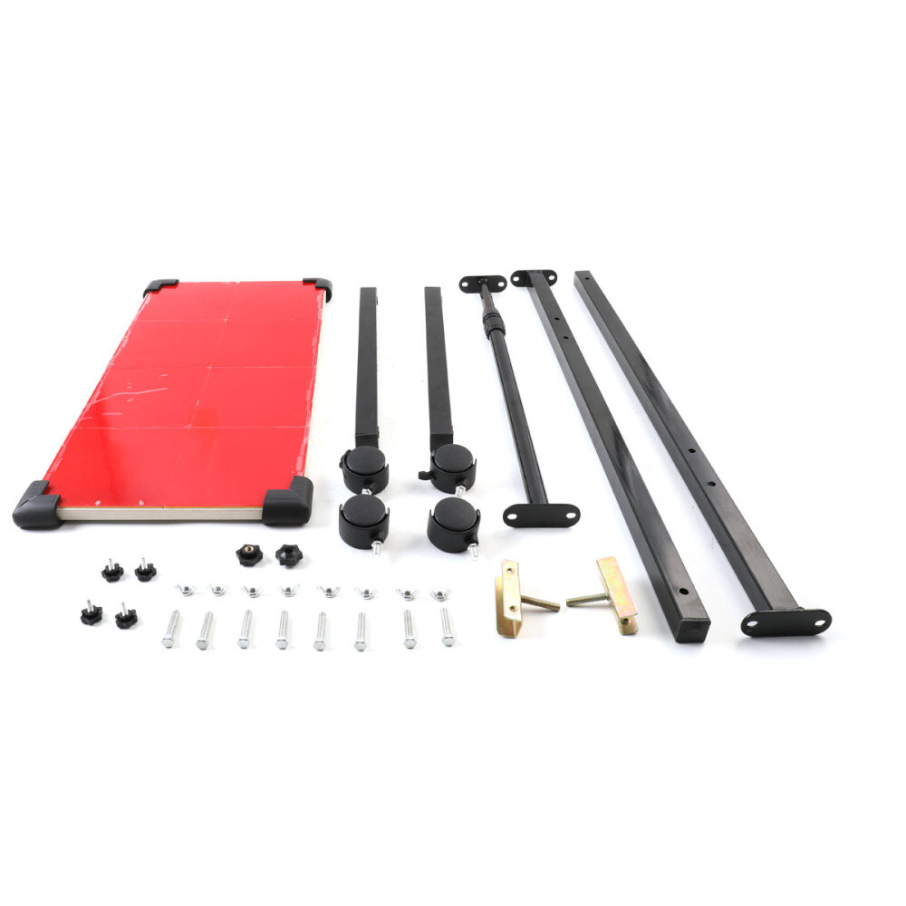 66x33cm Ping Pong Table Return Board,Self-Training,Robust Steel Frame & Wheels
