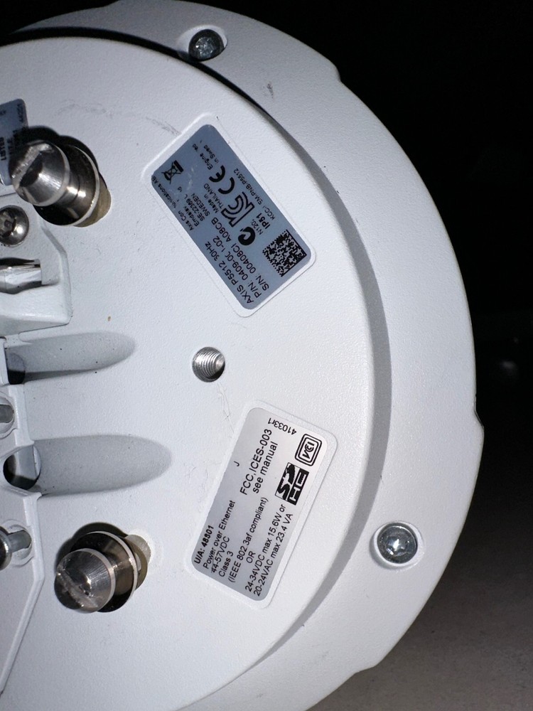 Axis 0409-001-02 P5512 Compact PTZ Dome Network Security Camera