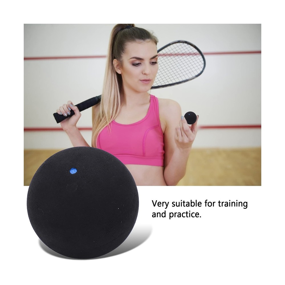 Fydun 37Mm Single Dot Squash Balls Rubber Squash Racket Balls for Beginner Co...