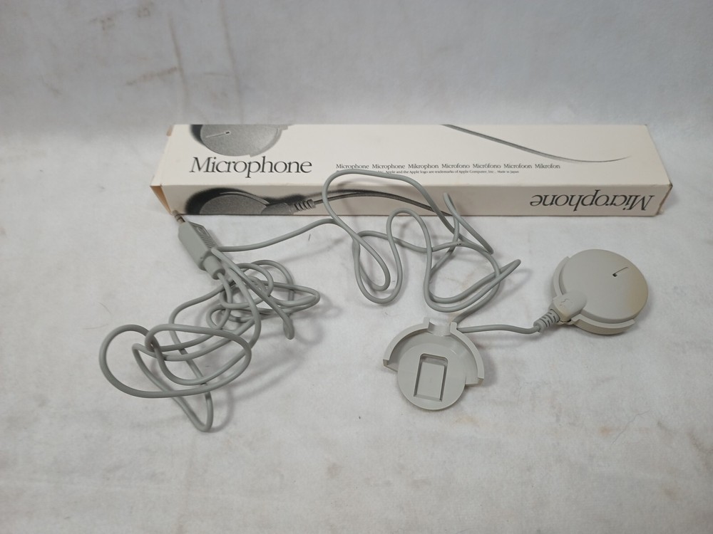APPLE MICROPHONE 1990 With Original Box G17