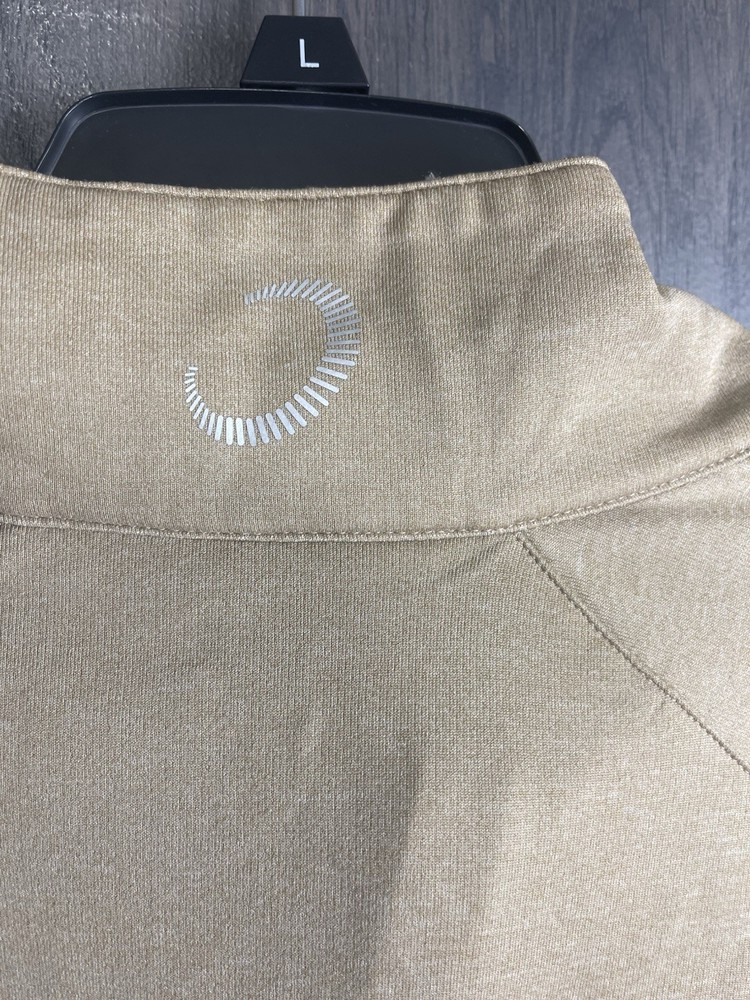 Zero Restriction Tour Series Men’s Large Tan 1/2 Zip Pullover Golf Jacket
