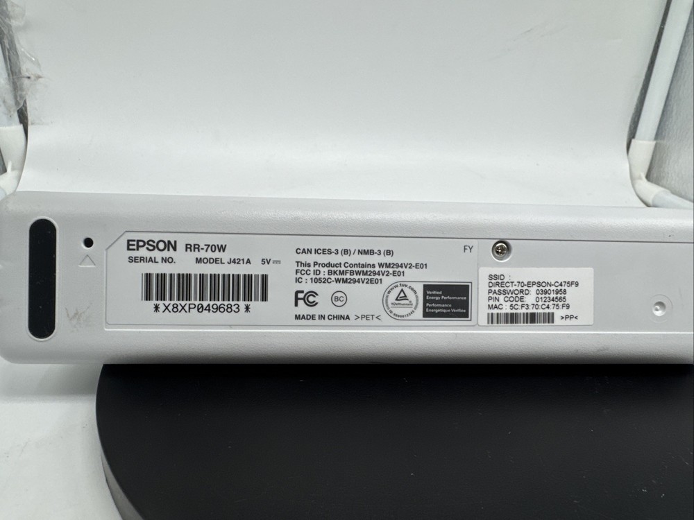 Epson Rapid Receipt RR-70W Wireless Receipt & Document Scanner