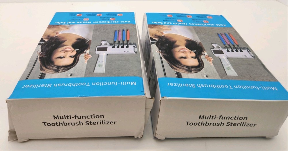 2X Multi-Function Tooth Paste & Brush Intelligent Ultraviolet Auto-Sterilizer