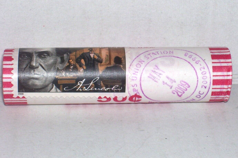 2009 P Lincoln Cents LP 2 Mint Roll POSTMARKED A2