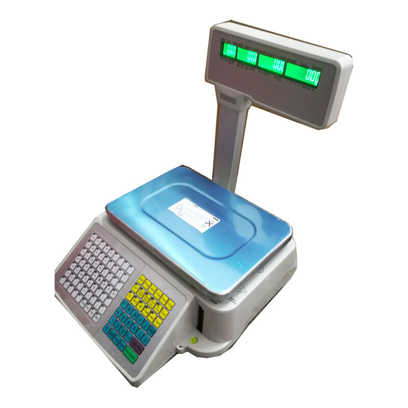 Digital Price Computing Food Scale Thermal Label Printer 66lbs Capacity 110V