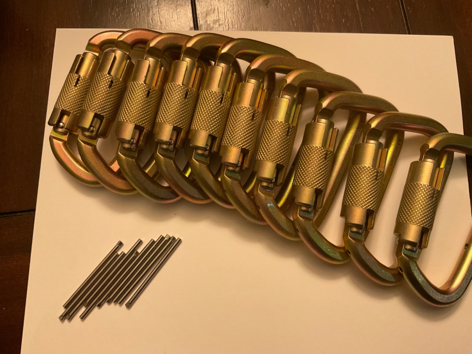 10 Pack Fusion Tacoma Carabiner Extra Duty 50kn - 11,200Lbs HIGH STRENGTH