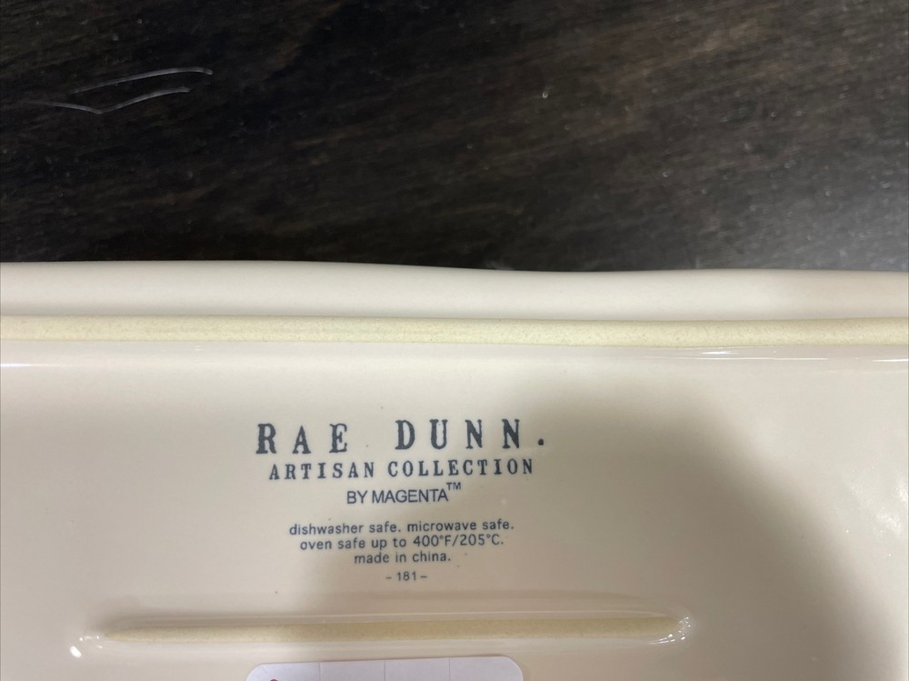 NEW Rae Dunn Loaf Cornbread Dish Ceramic Thanksgiving Casserole Corn Bread Serve