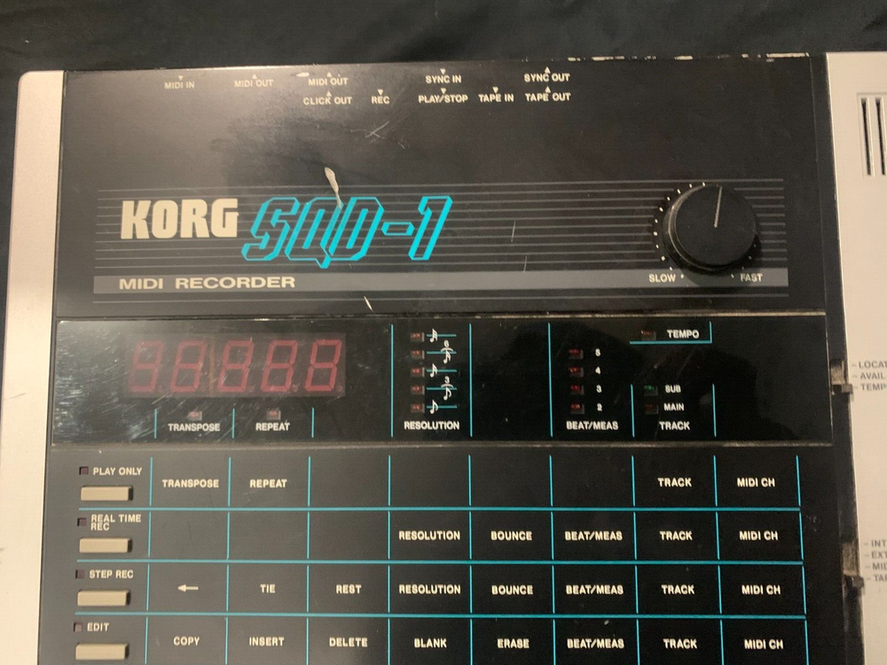 VTG KORG SQD-1 MIDI Recorder Audio Sequencer TESTED AS IS