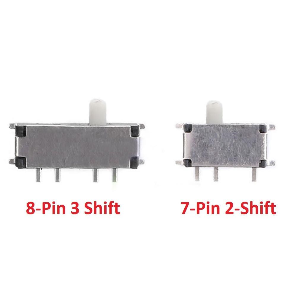 MINI Slide Switch SMD Toggle Switch 7-Pin 2-Shift/8-Pin 3 Shift MSK-12C02/MSK-02