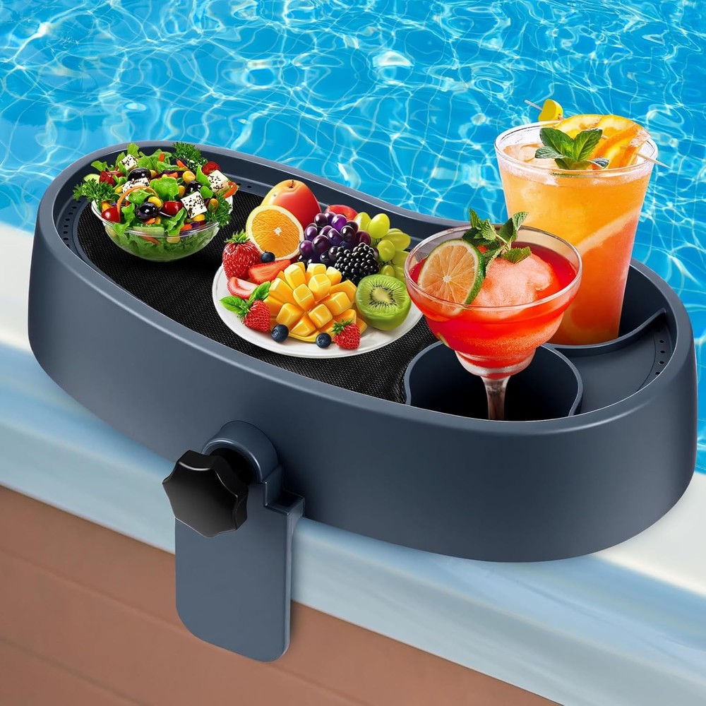 Adjustable Hot Tub Table Tray With Cup Holders