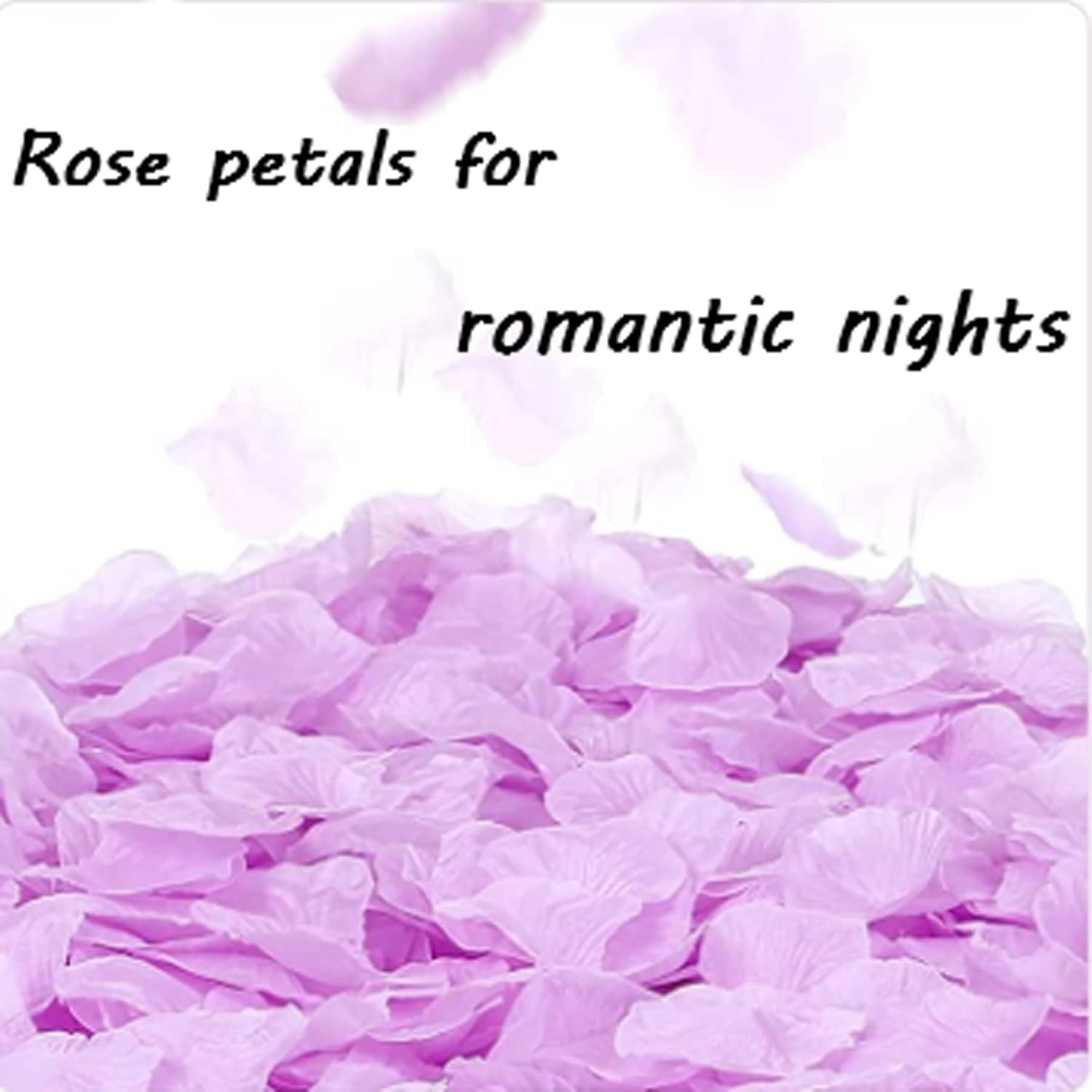 Artificial Light Purple Rose Petals (1000 PCS) for Wedding and Party Accents