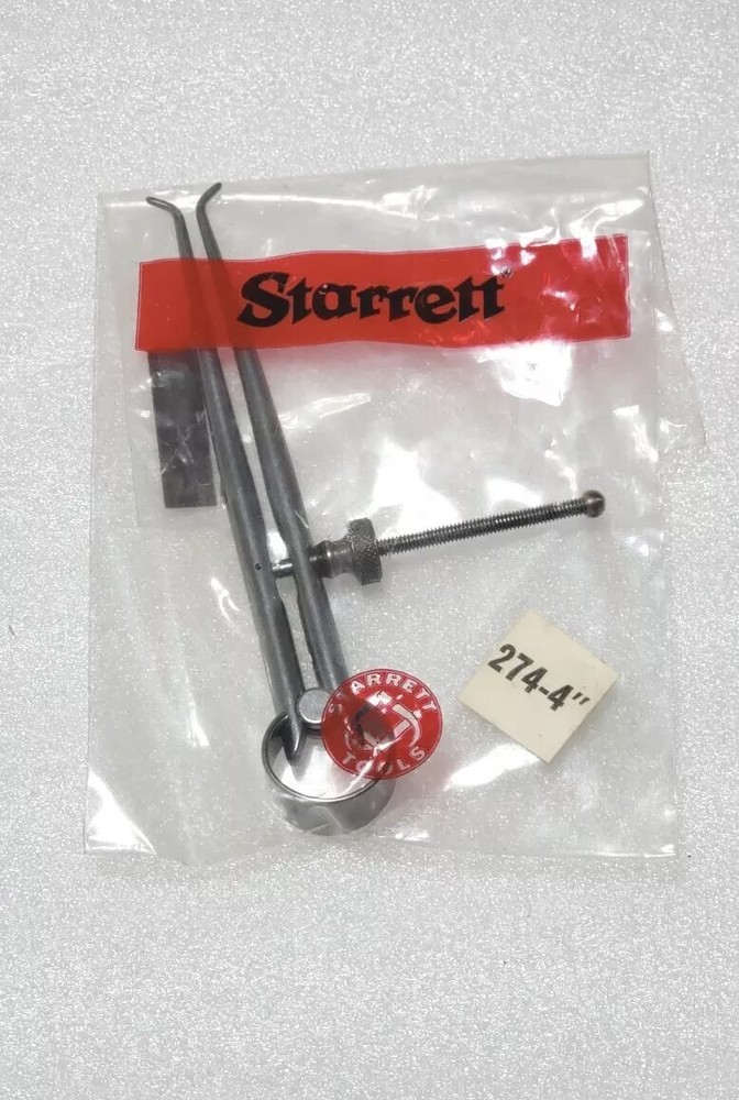STARRETT 274-4  51302 Size 4" Toolmakers Spring-Type Caliper and Divider,Inside