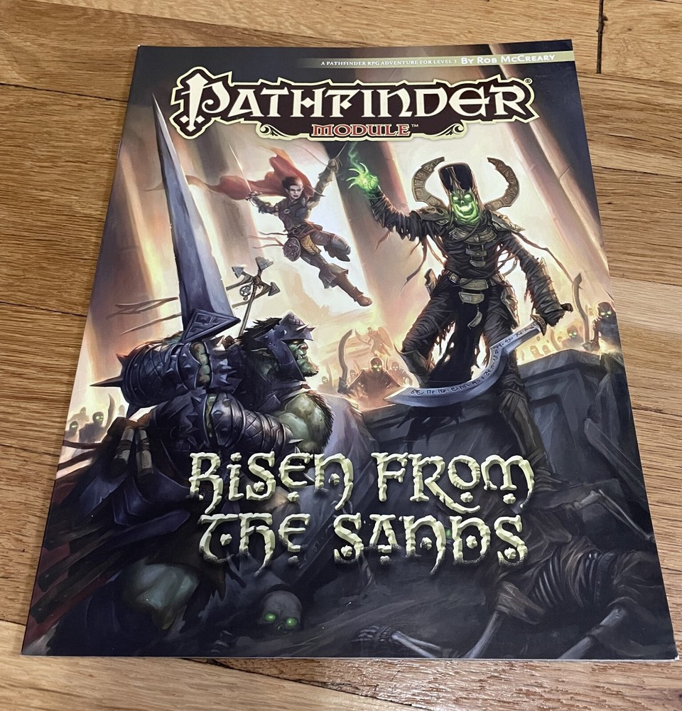 Pathfinder Risen From the Sands Adventure Module D&D 3.5 D20