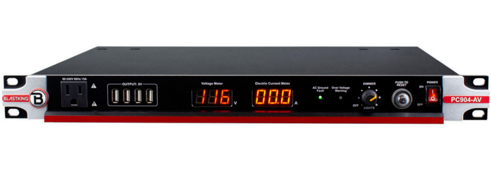 Blastking PC904-AV 15 Amp Power Conditioner Electric current meter LED indicator