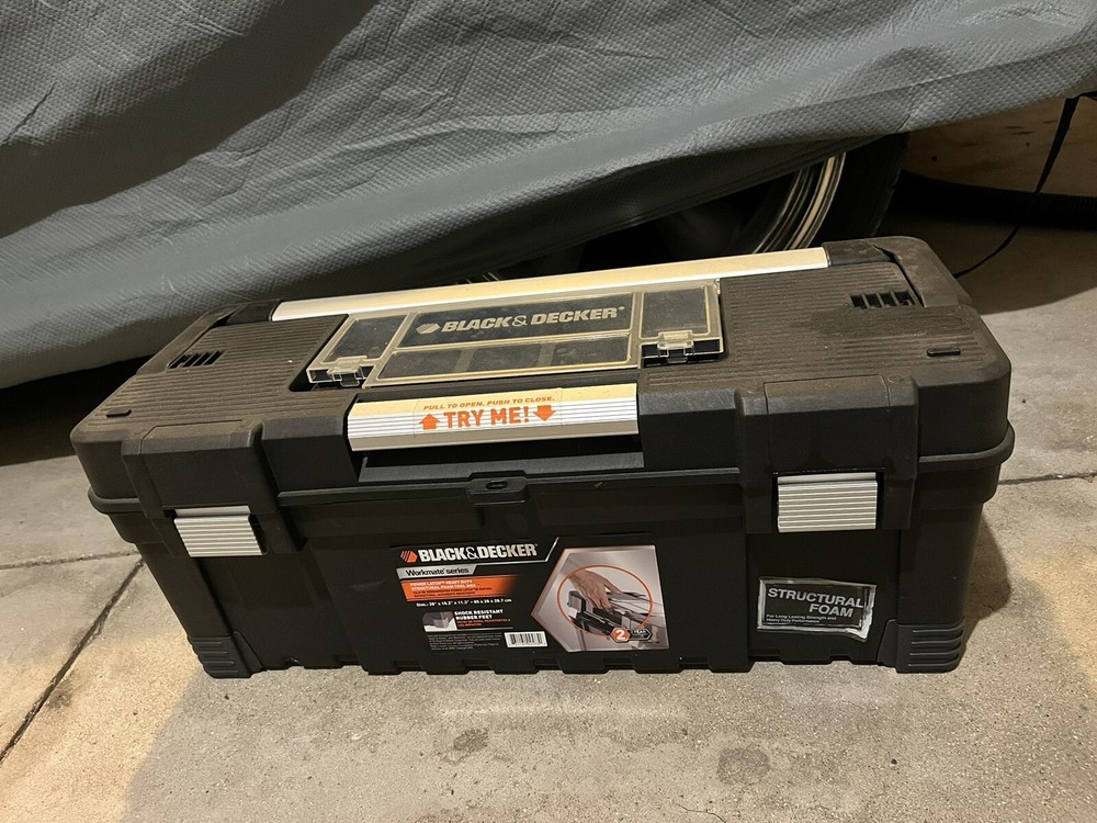 black and decker tool box