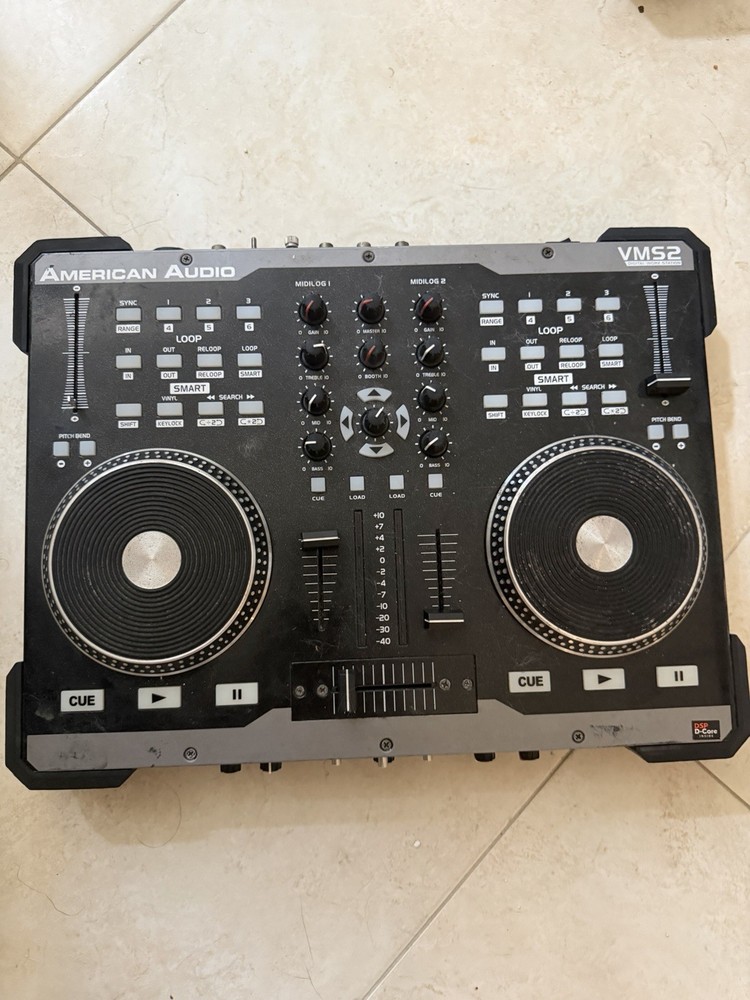 American Audio VMS2 DJ Controller Mixer USB MIDI Digital Workstation Untested