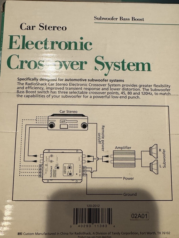 RadioShack Electronic Crossover System